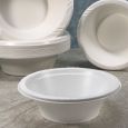 Plastico 5 oz. Bowls - White Plastic - 100 Count