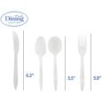 Dining Collection Heavy Duty Combo (Box) - White Plastic - 400 ct.