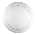 Embellish 9" Dinner Plates - Clear Plastic - 20 Count