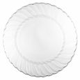 Poise 10.25" Banquet Plates - Clear Plastic - 18 Count