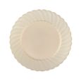 Poise 6" Dessert Plates - Ivory Plastic - 18 Count