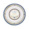 ChinaWare Elegant 7.5" Salad Plates - White/Cobalt/Gold - 10 Count