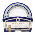 ChinaWare Elegant (Salad & Banquet Plate) Combo Pack – White/Cobalt/Gold