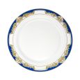 ChinaWare Royal 9" Dinner Plates - White/Cobalt/Gold - 10 Count