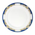 ChinaWare Royal 10" Banquet Plates - White/Cobalt/Gold - 10 Count