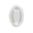 ClassicWare 4 oz. Oval Dessert Bowls - Clear Plastic - 18 Count