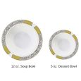 ChinaWare Eminence (Dessert & Soup Bowl) Combo Pack – Black/Gold