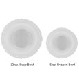 VintageWare White (Dessert & Soup Bowl) Combo Pack – 32 Count