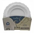 VintageWare White (Salad & Banquet Plate) Combo Pack – 32 Count