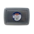 Plastico 58 oz. Microwavable Containers - Rectangular - 4 ct.