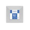 Shapes Collection - Square 6.5" Dessert Plate (White) - 10 Count