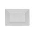 Shapes Collection - Rectangular 7.5" Dessert Plate (White) - 10 Count