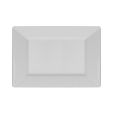 Shapes Collection - Rectangular 9.5" Salad Plate (White) - 10 Count