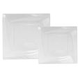 Dimensions Square Clear Plates Combo Pack - 32 Count