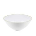 CoupeWare Basic 58oz. Serving Bowl (White/Gold) - 1 ct.