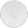 CoupeWare Basic 112oz. Serving Bowl (White/Gold) - 1 ct.