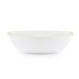 Coupeware Basic 72 oz. Oval Serving Bowl  (White/Gold) - 1 ct.