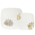 CoupeWare Lotus (White/Gold)  Combo Plates - 32 ct.