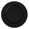 Dining Collection 13" Round Charger Plates (Black) - 4 ct.