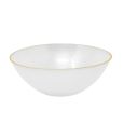 Coupeware Ribbed Round 16 oz. Bowl (Pearl & Gold) - 16 Ct.