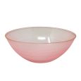 Coupeware Ribbed Round 16 oz. Bowl (Pink & Gold) - 16 Ct. 