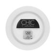  Chic Collection - 7 in. Salad Plate (White) - 20 ct.