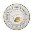 Shimmer Series Combo Pack - 7" & 10.25" Plates (Clear / Gold) - 32 ct.