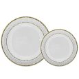 Shimmer Series Combo Pack - 7" & 10.25" Plates (Clear / Gold) - 32 ct.