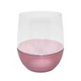 Coupeware Ribbed Stemless Wine Glass 12 oz. (Pink) - 6 Ct.