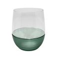 Coupeware Ribbed Stemless Wine Glass 12 oz. (Green) - 6 Ct.
