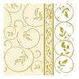 Dining Collection Lunch Napkins - Golden Curlicue 1 - 20 ct.