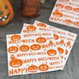 Halloween Lunch Napkins - Happy Halloween Orange - 20 ct.