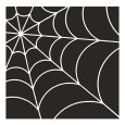 Halloween Lunch Napkins - Spider Web Black - 20 ct.