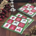 Christmas Lunch Napkins - Tis the Season Green - 20 ct.