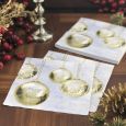 Christmas Lunch Napkins - Gold Ornaments - 20 ct.