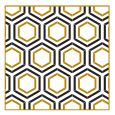 Dining Collection Lunch Napkins - Honeycomb (Metallic) - 20 ct.