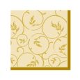 Dining Collection Cocktail Napkins - Golden Curlicue - 20 ct.