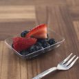 Mini Delights - Mini Rectangular Tray - Clear Plastic - 20 ct.