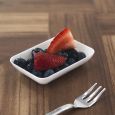 Mini Delights - Mini Rectangular Tray - White Plastic - 20 ct.