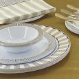 ChinaWare Imperial (Salad & Banquet Plate) Combo Pack – Black/Gold