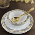 ChinaWare Timeless (Dessert & Soup Bowl) Combo Pack – Black/Gold