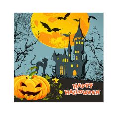 Halloween Cocktail Napkins - Haunted Castle - 20 ct.