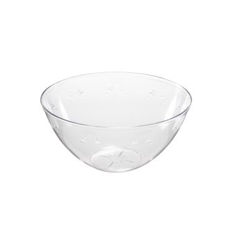 Embellish 8" Round Serving Bowls (48 oz.) - Clear Plastic - 50 Count