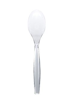 Dining Collection Serving Spoon - Clear Plastic