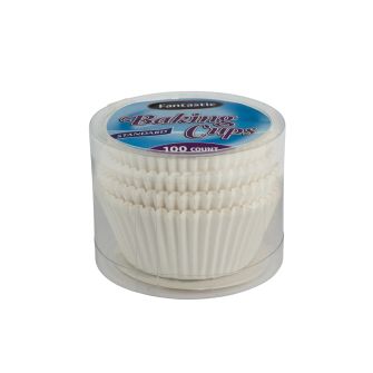 Fantastic Baking Cups (Standard Size) -  White - 100 Count