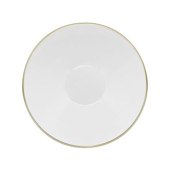 CoupeWare Basic 16 oz. Bowl (White/Gold) - 10 ct.