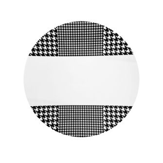 CoupeWare Houndstooth (White/Black)  9" Plates - 10 ct.