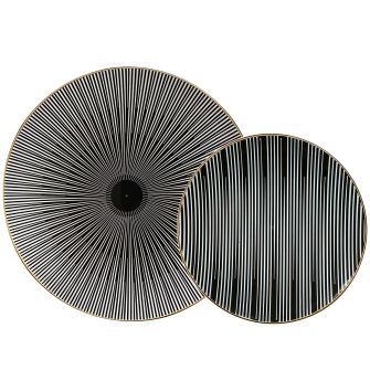 CoupeWare Monochrome (Black/White)  Combo Plates - 32 ct.