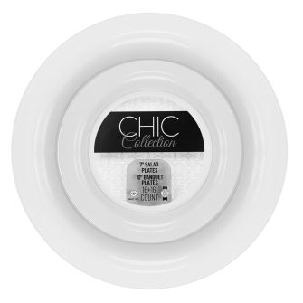  Chic Collection - Combo Plates (Clear) - 32 ct.