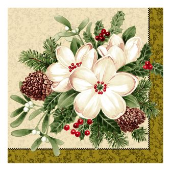 Dining Collection Lunch Napkins Flowers #36